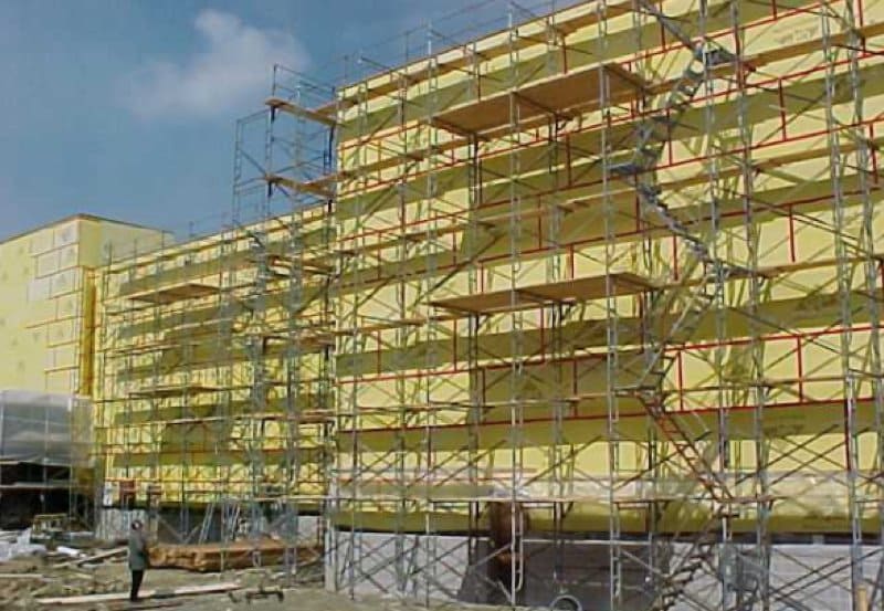 frame and brace scaffolding construction