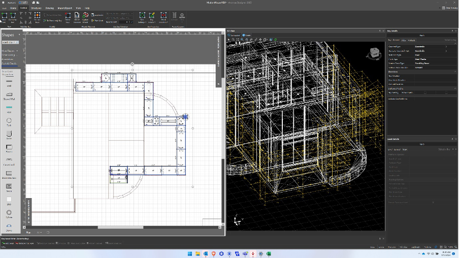 Conceptual design of scaffolds designed using Avontus Designer