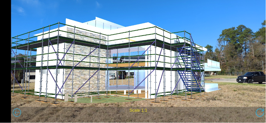 Visualize scaffolds in Augmented Reality with Avontus Viewer