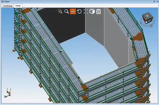 Kwikstage scaffolding designs in 3D view